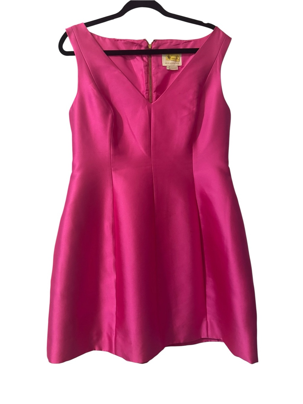 Kate Spade Sleeveless V-Neck Mini Dress in Hot Pink